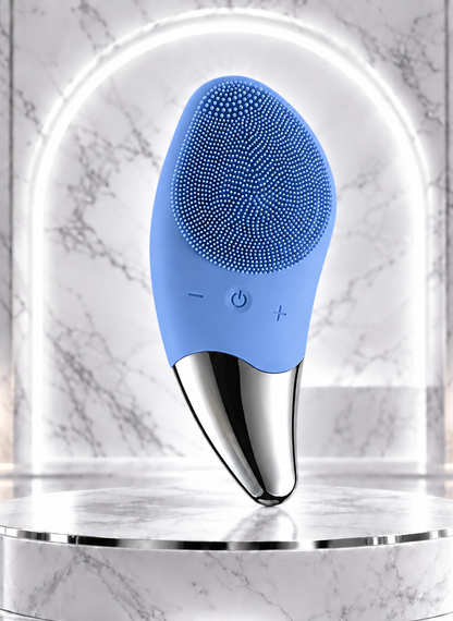 AuraSonic — 2-in-1 Waterproof Silicone Facial Cleansing Brush & Thermal