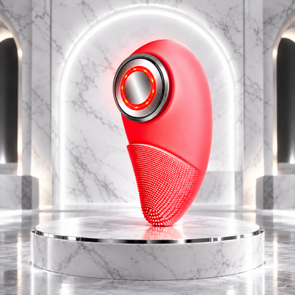 AuraSonic — 2-in-1 Waterproof Silicone Facial Cleansing Brush & Thermal