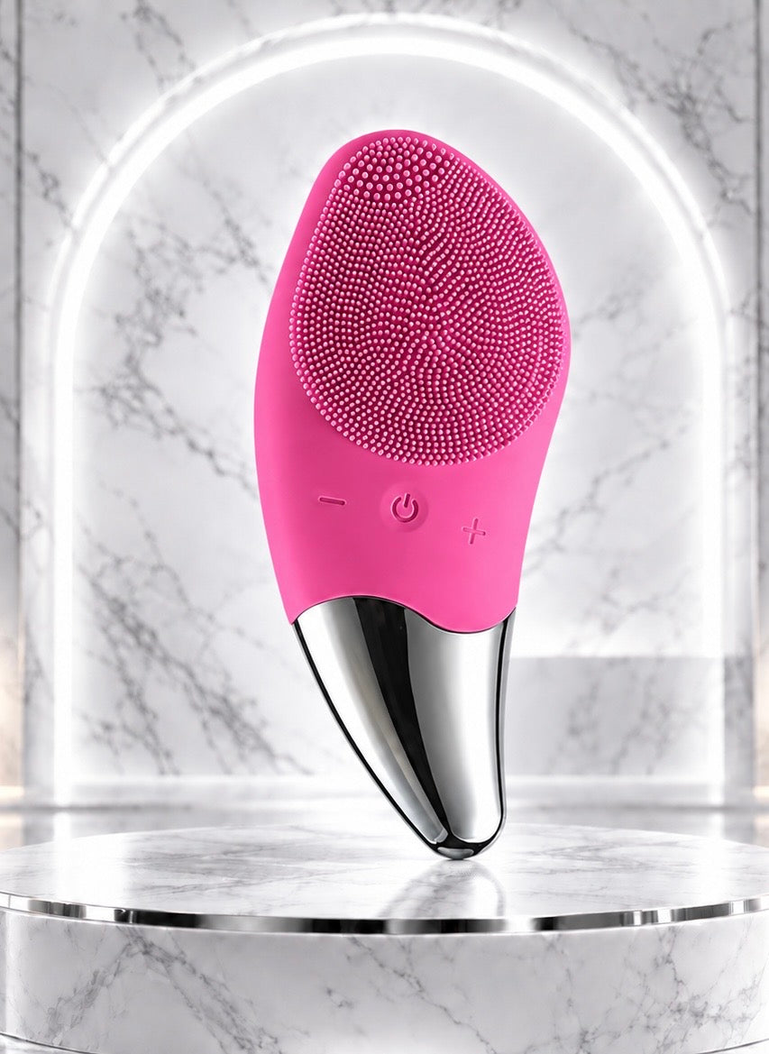 AuraSonic — 2-in-1 Waterproof Silicone Facial Cleansing Brush & Thermal