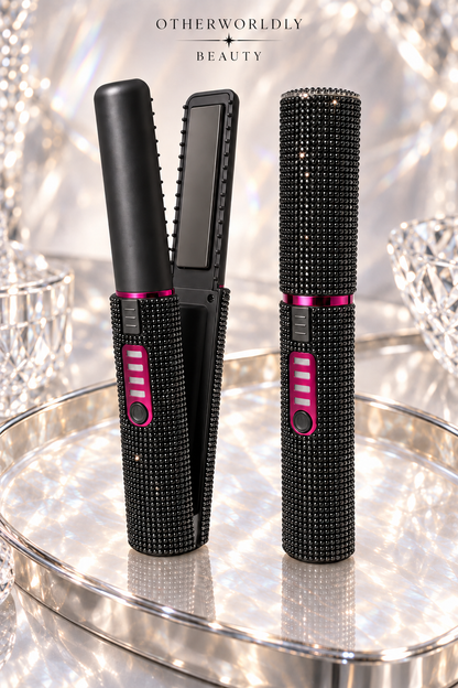 Glam Luxe Portable Rechargeable Diamond Hair Straightener