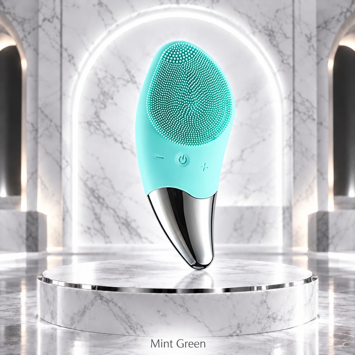 AuraSonic — 2-in-1 Waterproof Silicone Facial Cleansing Brush & Thermal