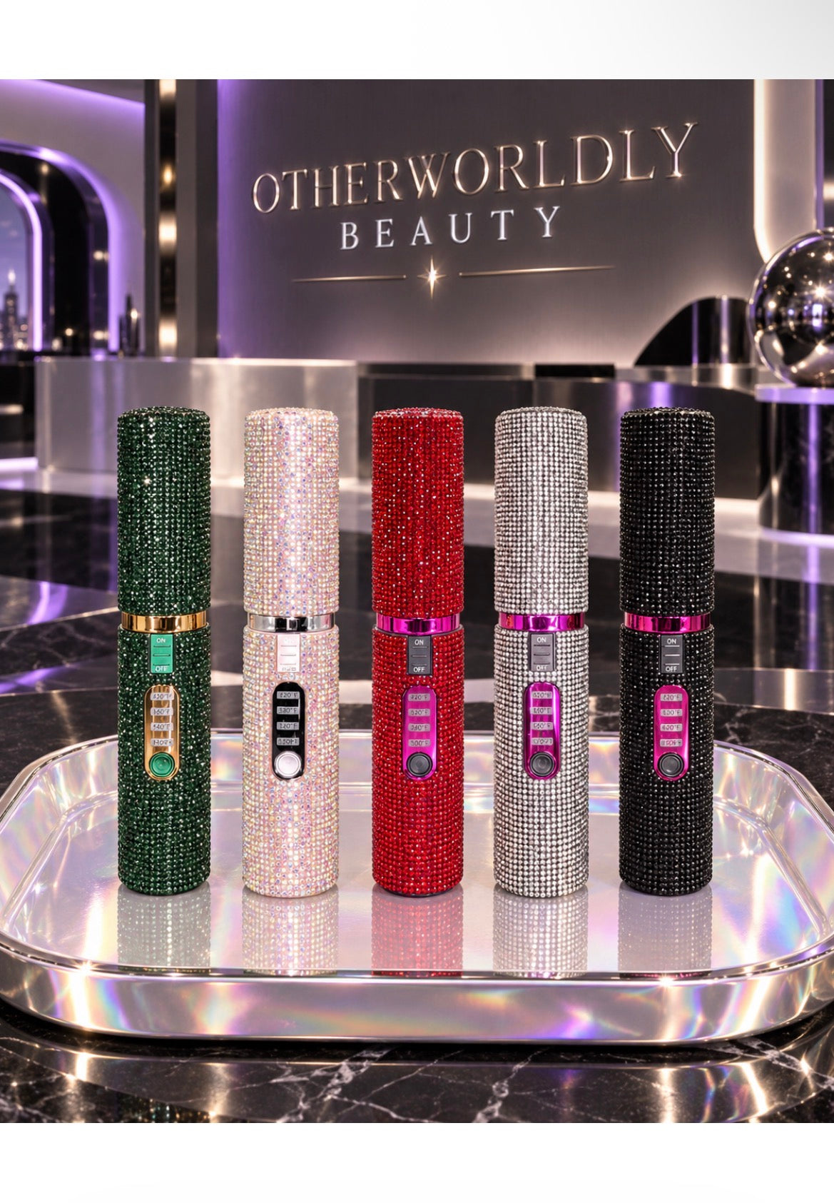 Glam Luxe Portable Rechargeable Diamond Hair Straightener