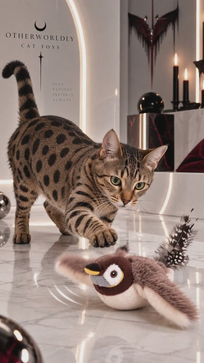 Flapping Bird Cat  Toy